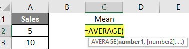 How to Find Mean in Excel 1.3