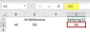 Indirect formula in excel 1.3