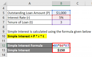 Interest Formula | Calculator (Examples with Excel Template)