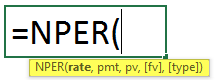 NPER syntax