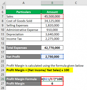 Profit Margin Formula | Calculator (Examples With Excel Template)