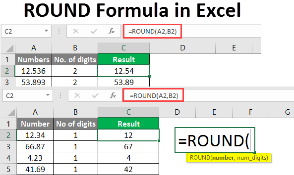 Round Formula in Excel