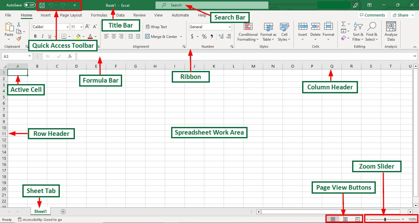 Parts Of Microsoft Excel 8274