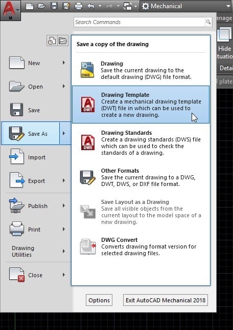 autocad file extensions