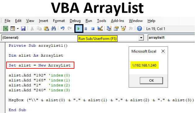 VBA ArrayList