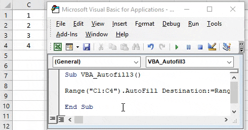 Excel VBA AutoFILL 3