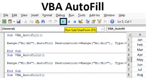 VBA AutoFill | How to Use VBA AutoFill Function in Excel?