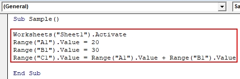 VBA Block Comment Example 1-4