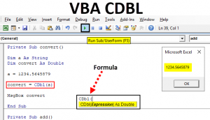 VBA CDBL Function | How to Use CDBL Function in Excel VBA?