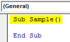 VBA Clear Contents Example 1-3