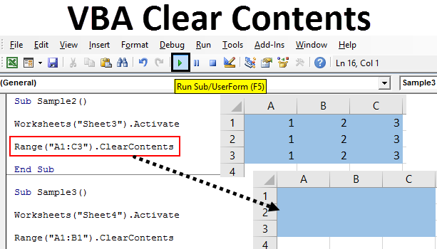 VBA Clear Contents