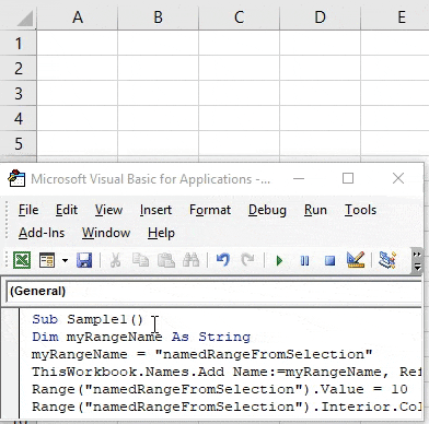 delete named range excel for mac vba