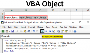 vba microsoft edge object