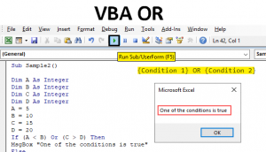 VBA OR | How to Use Excel VBA OR Function with Examples?