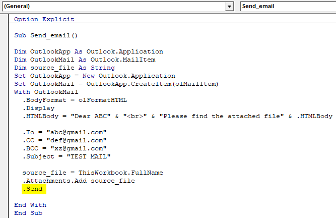 VBA Outlook | How to Use Excel VBA Outlook Function to Send Email?