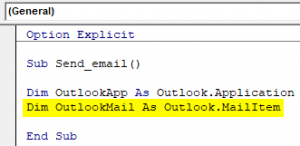 Vba outlook создать письмо