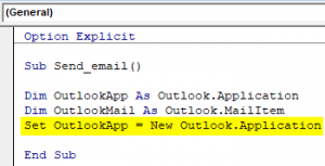 Vba outlook создать письмо