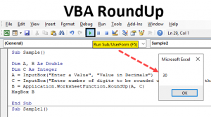 VBA Roundup | How to Use Roundup in VBA with examples?