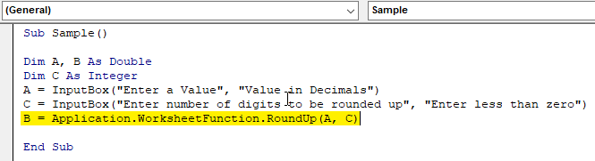 VBA RoundUp Example 1.4