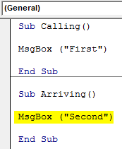 VBA Sub Call Example 1-6
