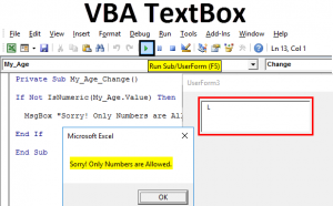 Положение курсора в textbox vba excel