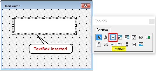 VBA TextBox Example 2-2