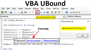 VBA UBound | How to Use Excel VBA UBound Function with Examples?