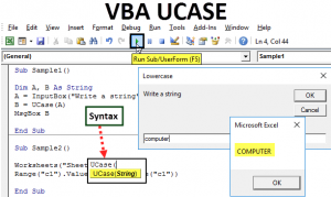 VBA UCASE | How to Use Excel VBA UCASE Function?