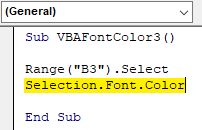 VBA color Example 2.2