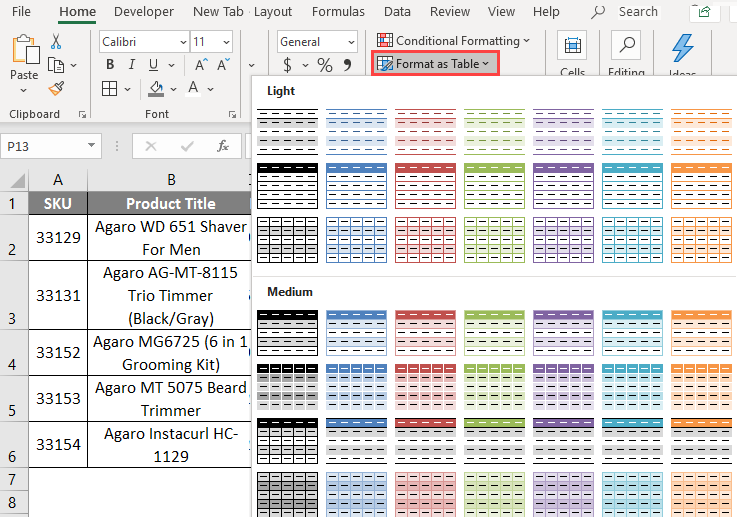 Alternate Row Color Excel How To Use Alternate Row Color Excel 