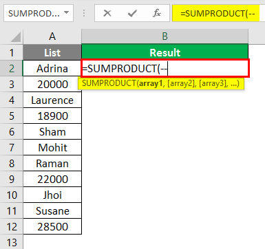 Count Cells with Text in Excel 2-2