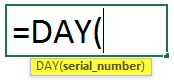 day formula syntax