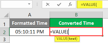 excel Value - Example 3-1