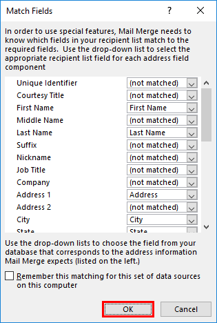 how to print labels from excel step 5.4