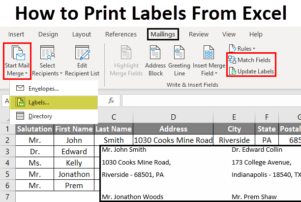 avery templates excel