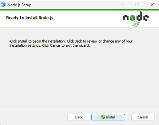 Ready to install node.js