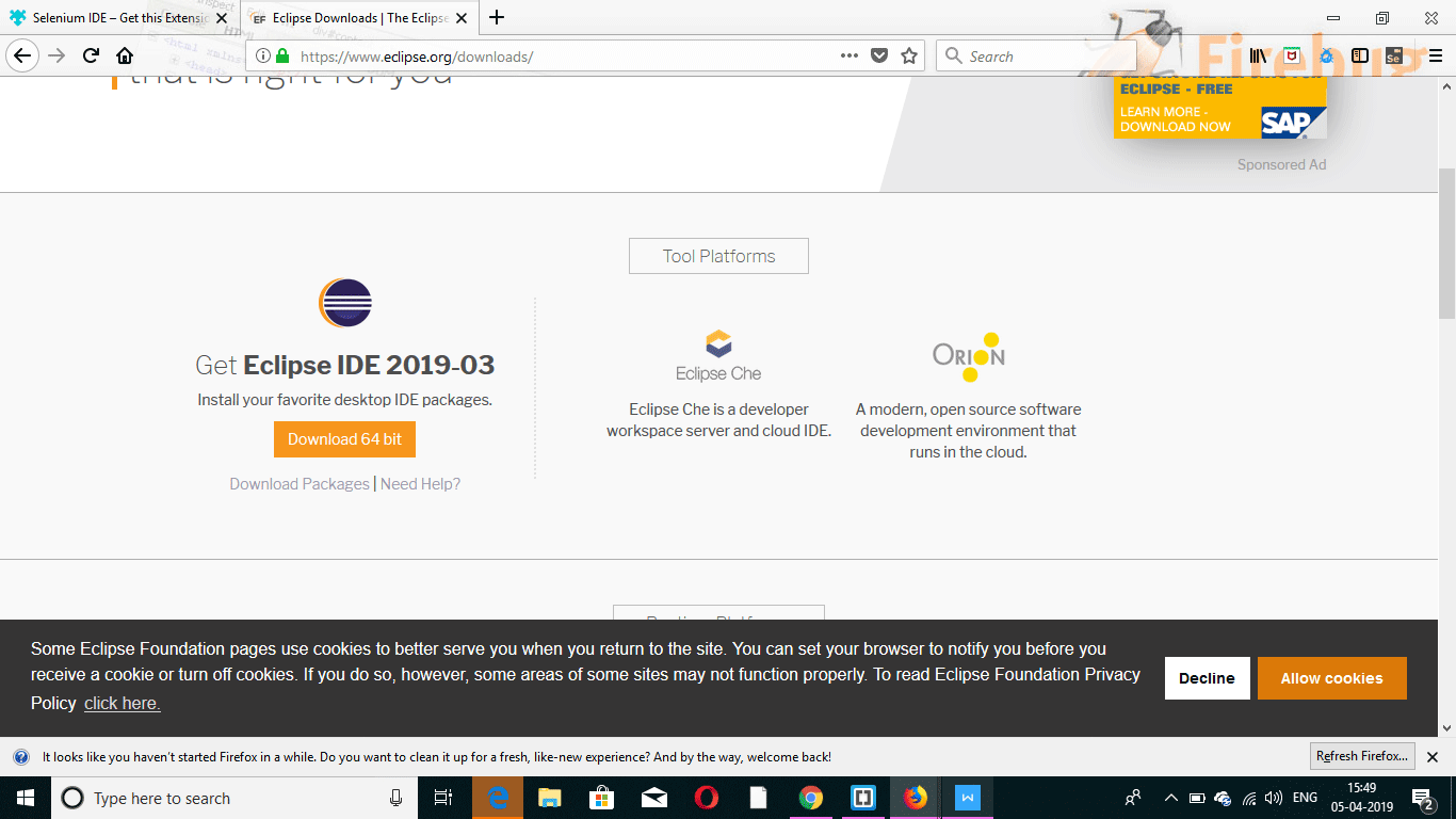 eclipse installation for selenium