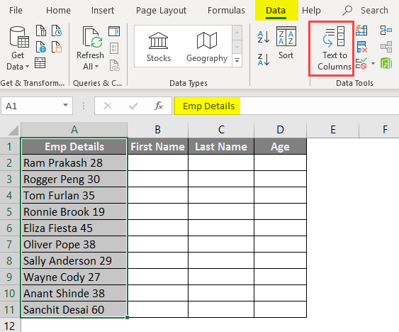 opposite in excel 1-1