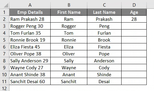 opposite in excel 3-6