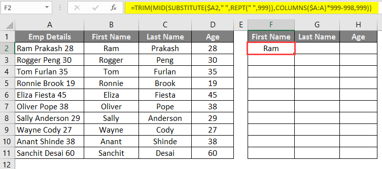 opposite in excel 4-1