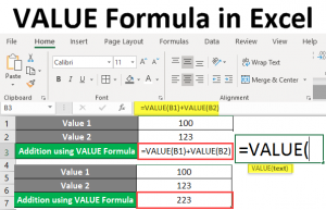 VALUE Formula in Excel | How to Use VALUE Formula in Excel?