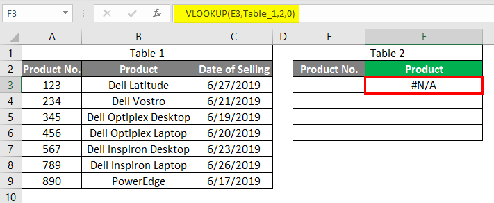 vlookup 2