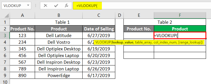 vlookup 6