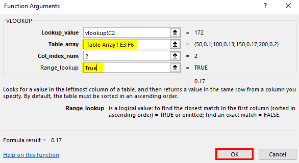 vlookup array excel 10