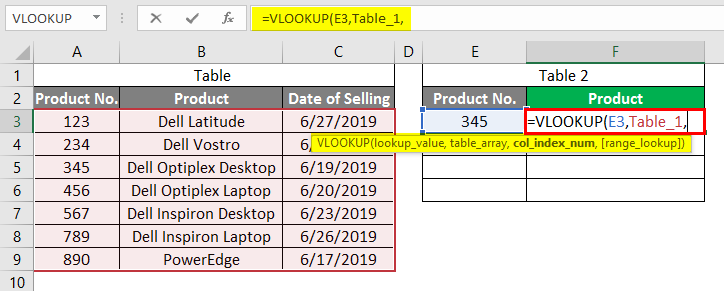 Table array excel что это