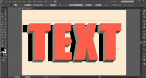 how to put text on a 3d download in illustrator