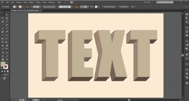 how to put text on a 3d download in illustrator