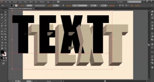 how to put text on a 3d download in illustrator