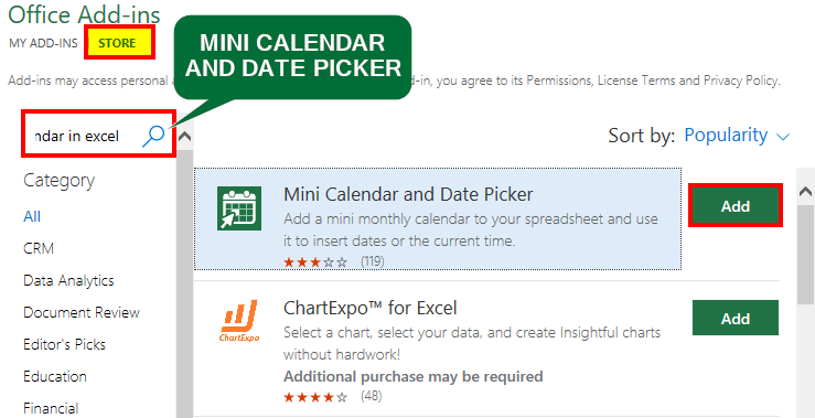 Mini Calendar and Date Picker