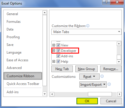 Checklist in Excel 2.2